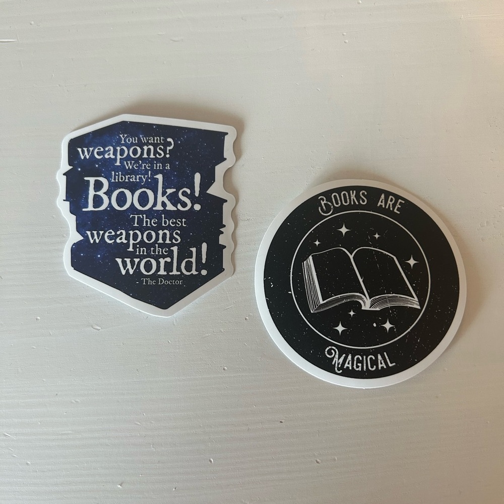 Free with any purchase! Books Themed Stickers Set